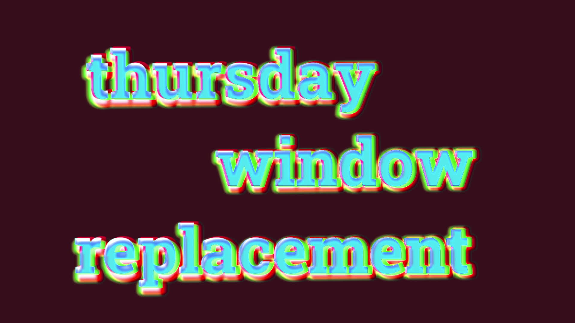 thursday window replacement